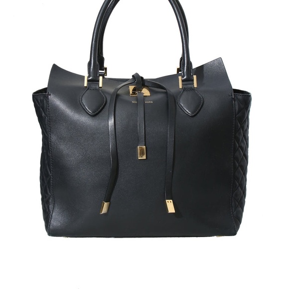 Michael Kors Black and Gold Luxury Bag - Picture 4 of 8